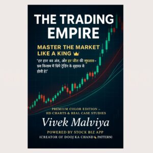 The Trading Empire Master The Market Like a King book – Beginner to advanced strategies, candlestick patterns, stock market, and ITR filing