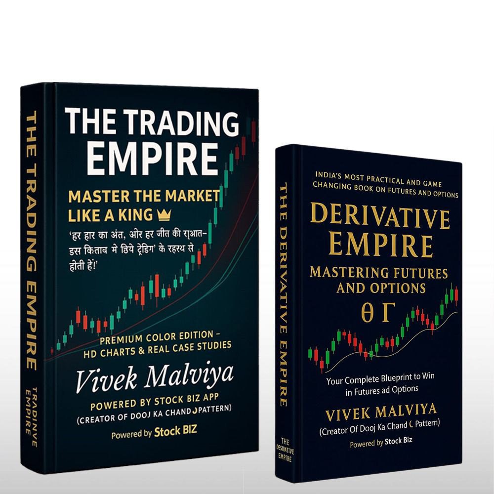 Stock Market Mastery Combo – The Trading Empire & The Derivative Empire Books by Vivek Malviya | Learn Trading, Derivatives & Market Strategies